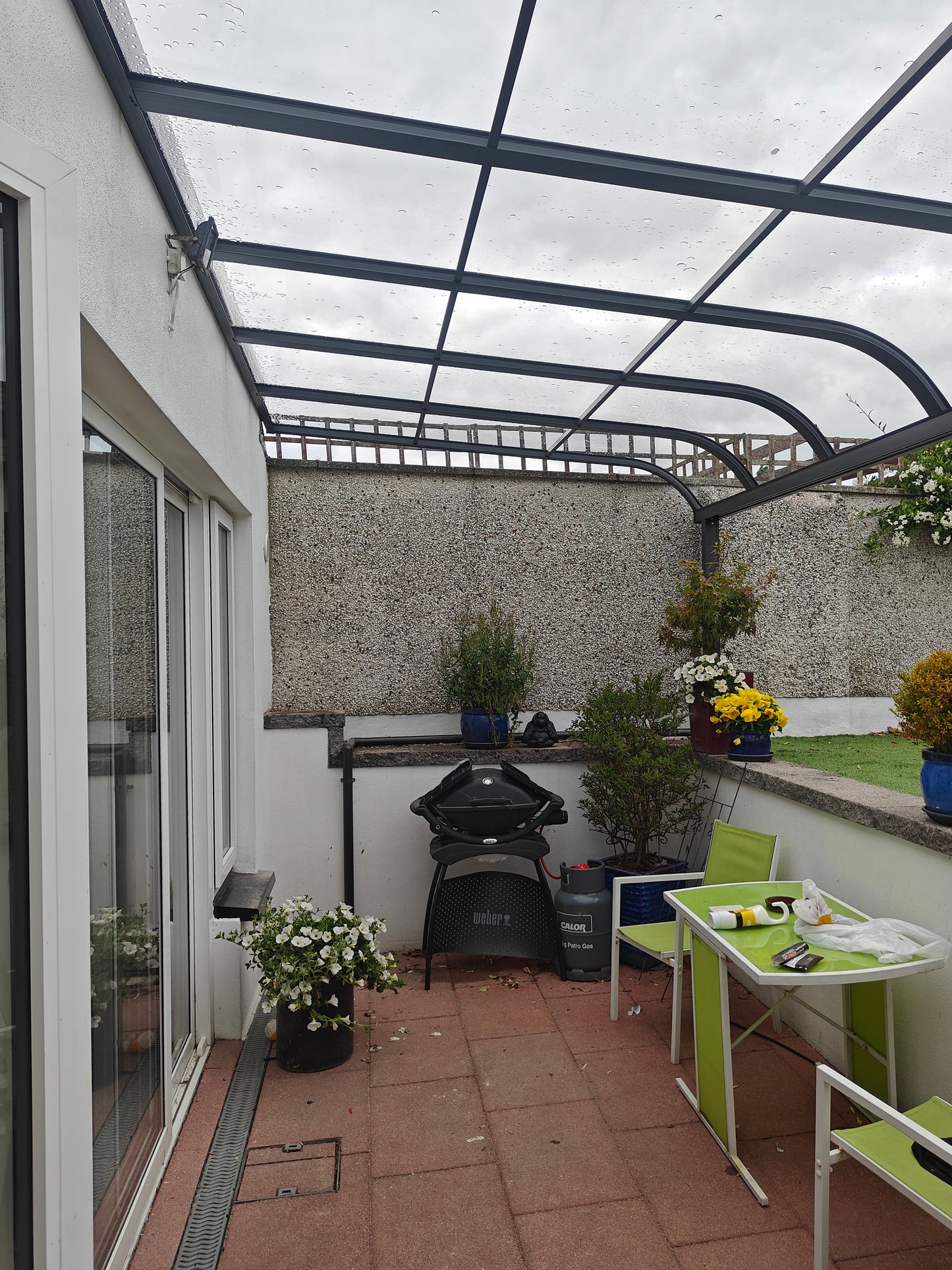 Custom made aluminium canopy installed in Castleknock, Dublin 15