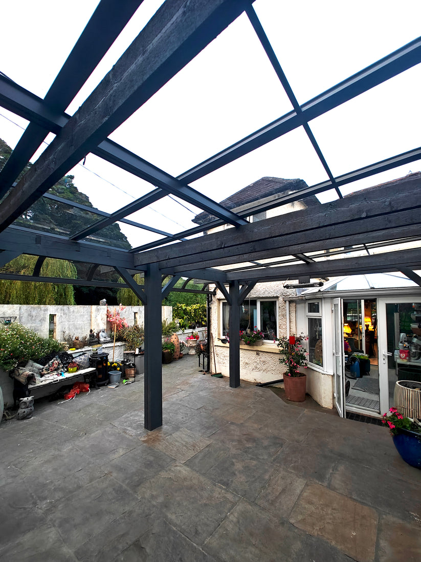 Old pergola transformation to modern day canopy, Botanic, Dublin 9