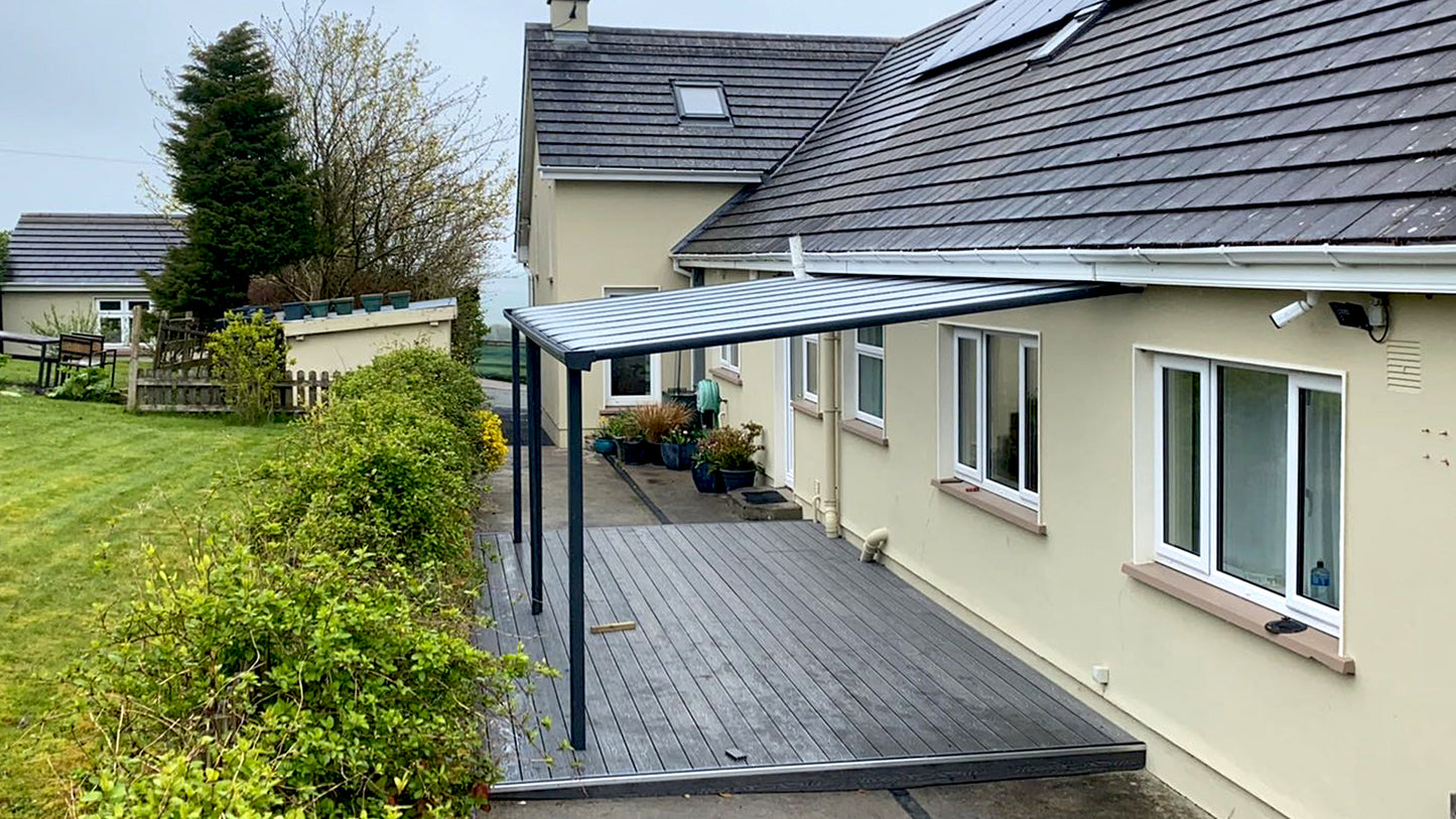 Aluminium Canopy in Tornant Lower Co. Wicklow, Ireland