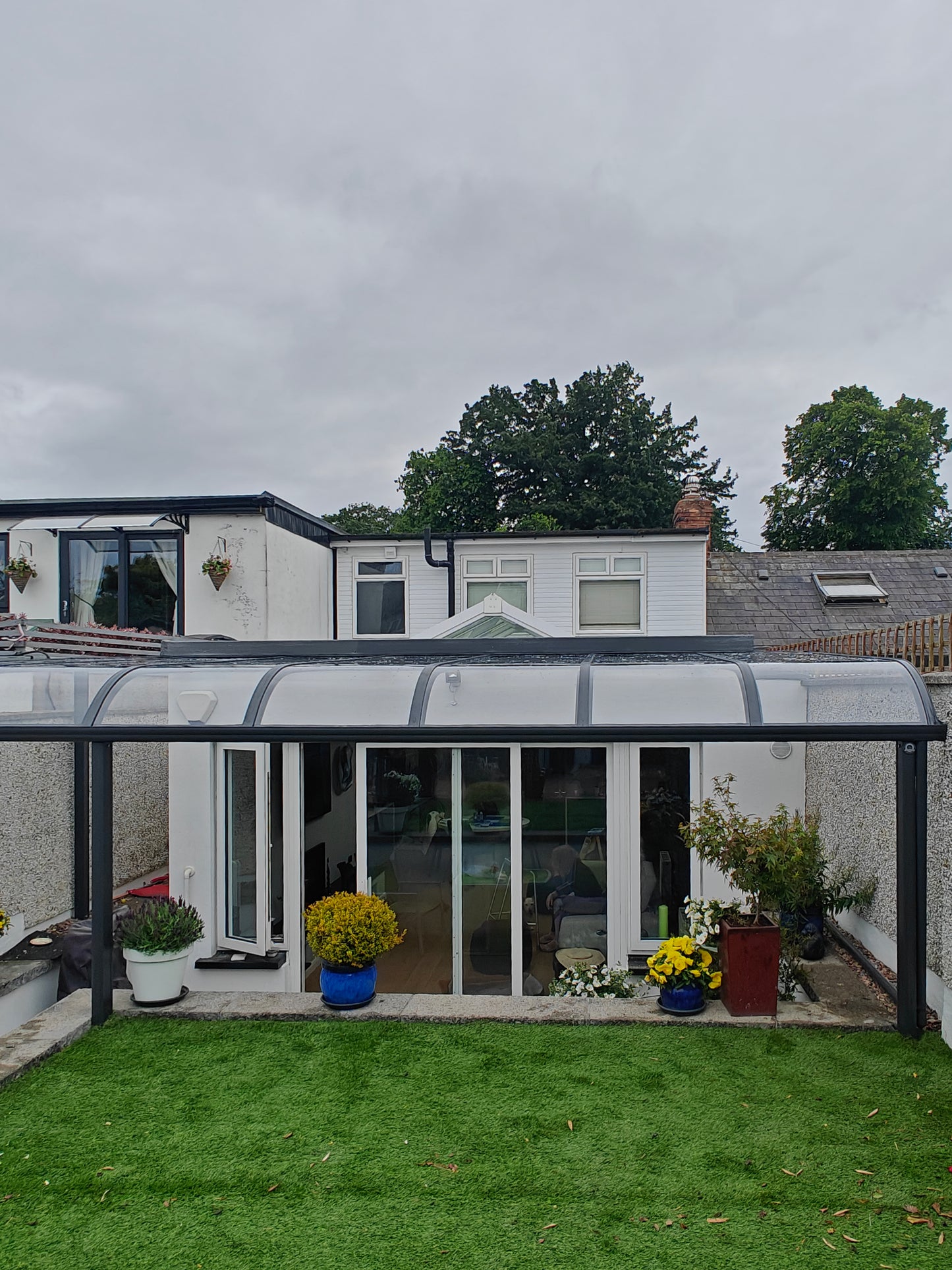 Custom made aluminium canopy installed in Castleknock, Dublin 15