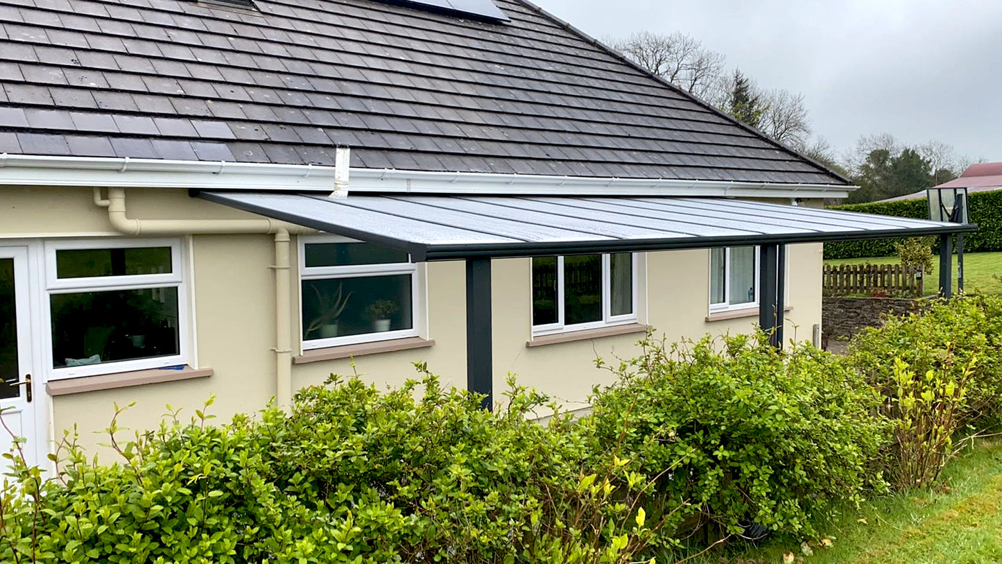 Aluminium Canopy in Tornant Lower Co. Wicklow, Ireland