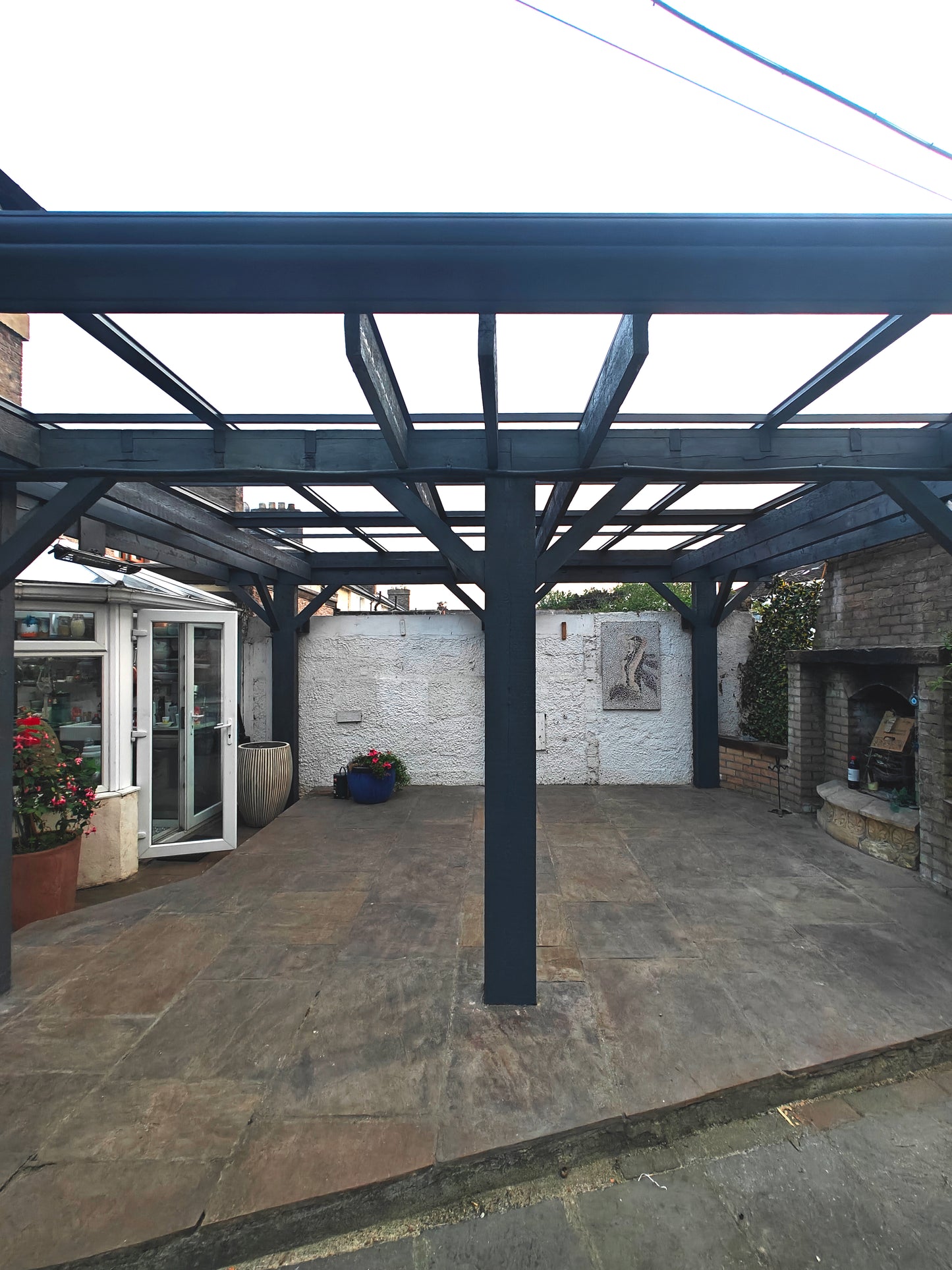 Old pergola transformation to modern day canopy, Botanic, Dublin 9