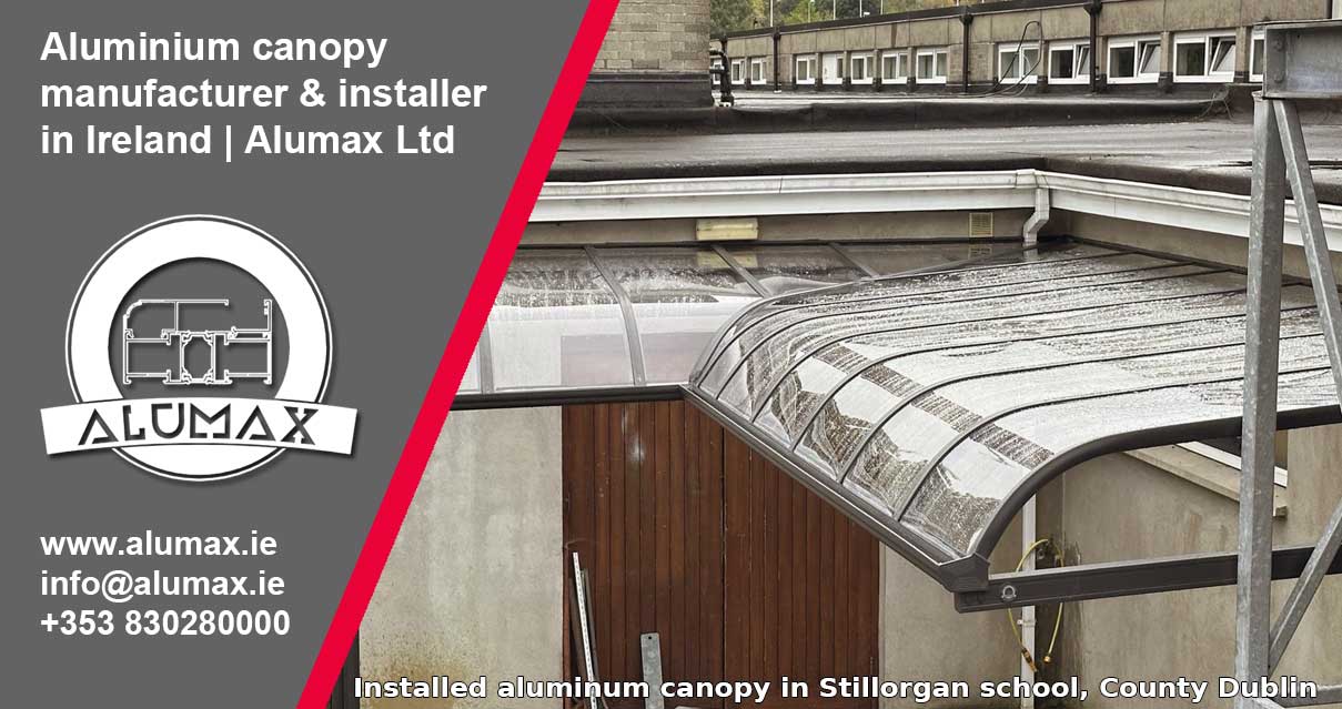 Aluminium canopies in Ireland | Alumax Ltd