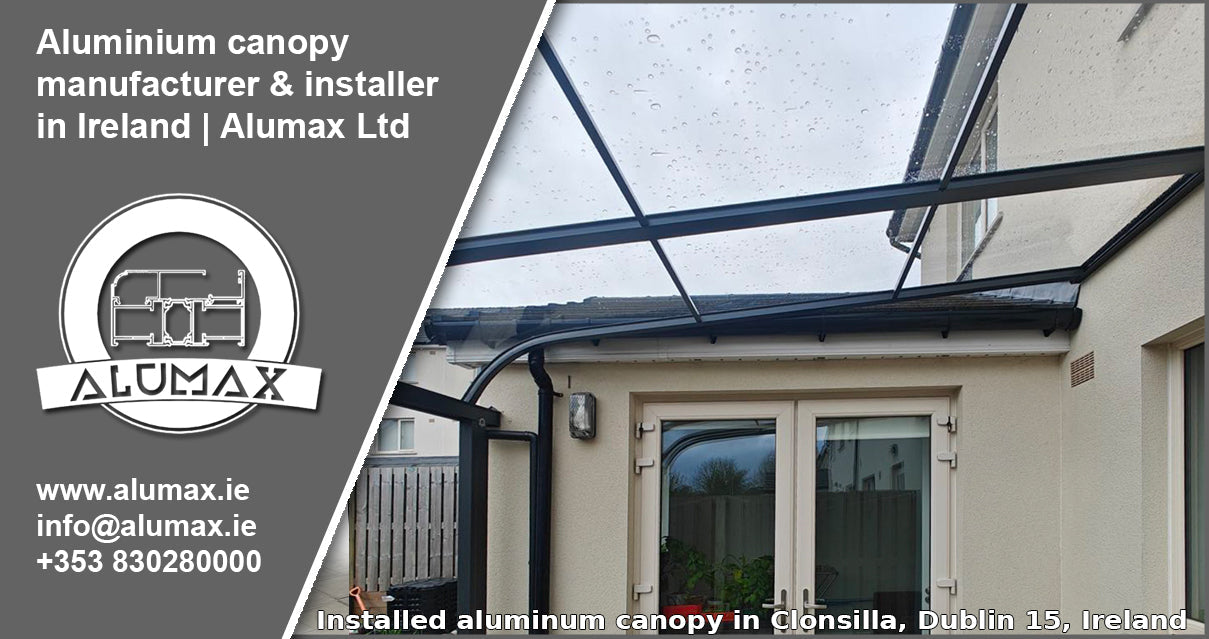 Aluminium Canopy in Clonsilla, Dublin 15, Ireland