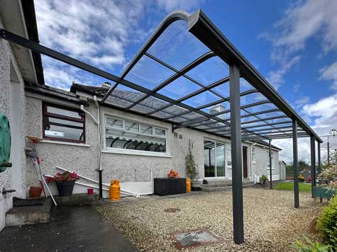 Aluminum Canopy in Raheen, County Laois, Aluminium Canopy Manufacturers and Installers in Ireland,