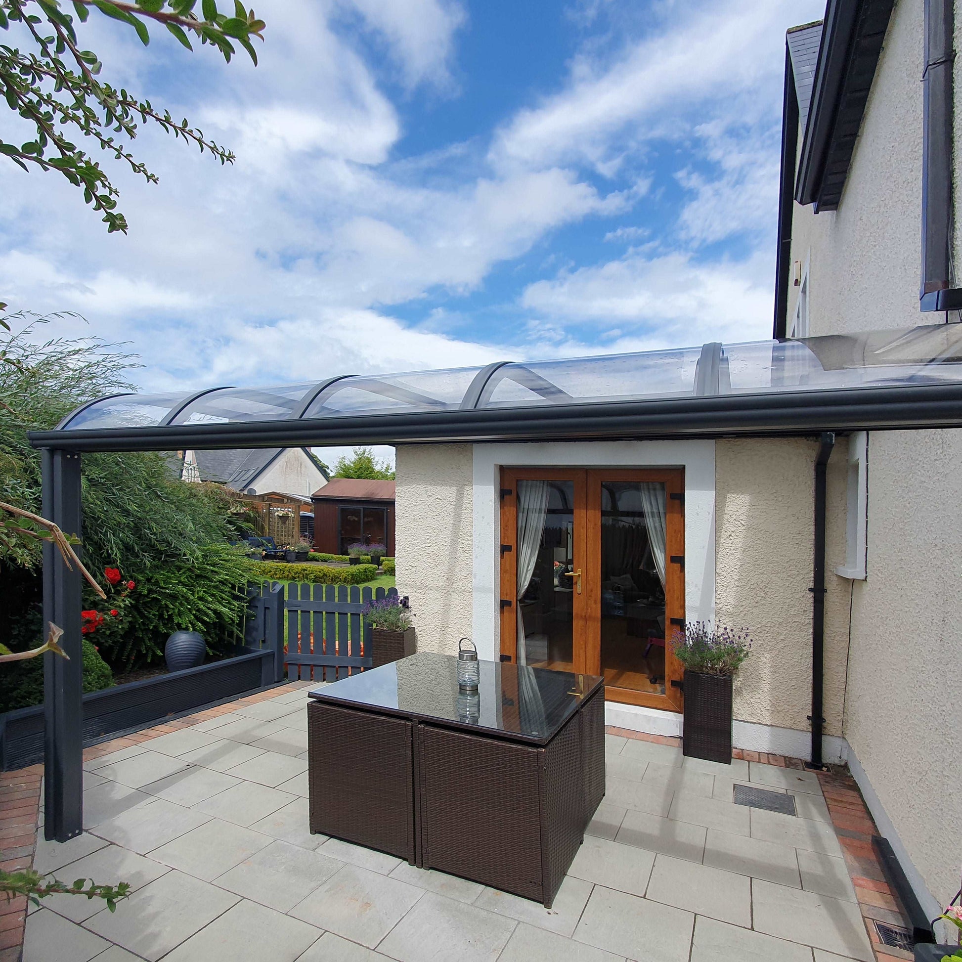 Aluminium canopy installed in Sligo