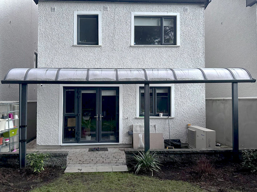 Aluminium canopy installed in Ardeevin, Lucan, Co Dublin