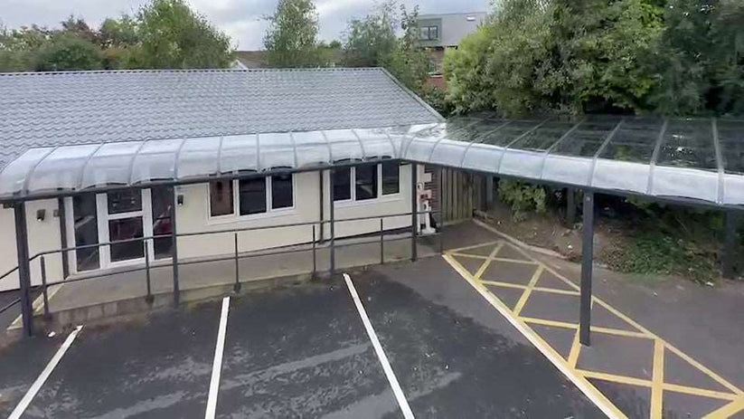 Walkway canopy installed in Donnybrook, Dublin 4, School