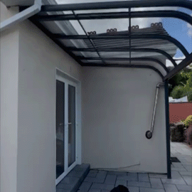 Aluminium canopy installed in Glanmire, Cork