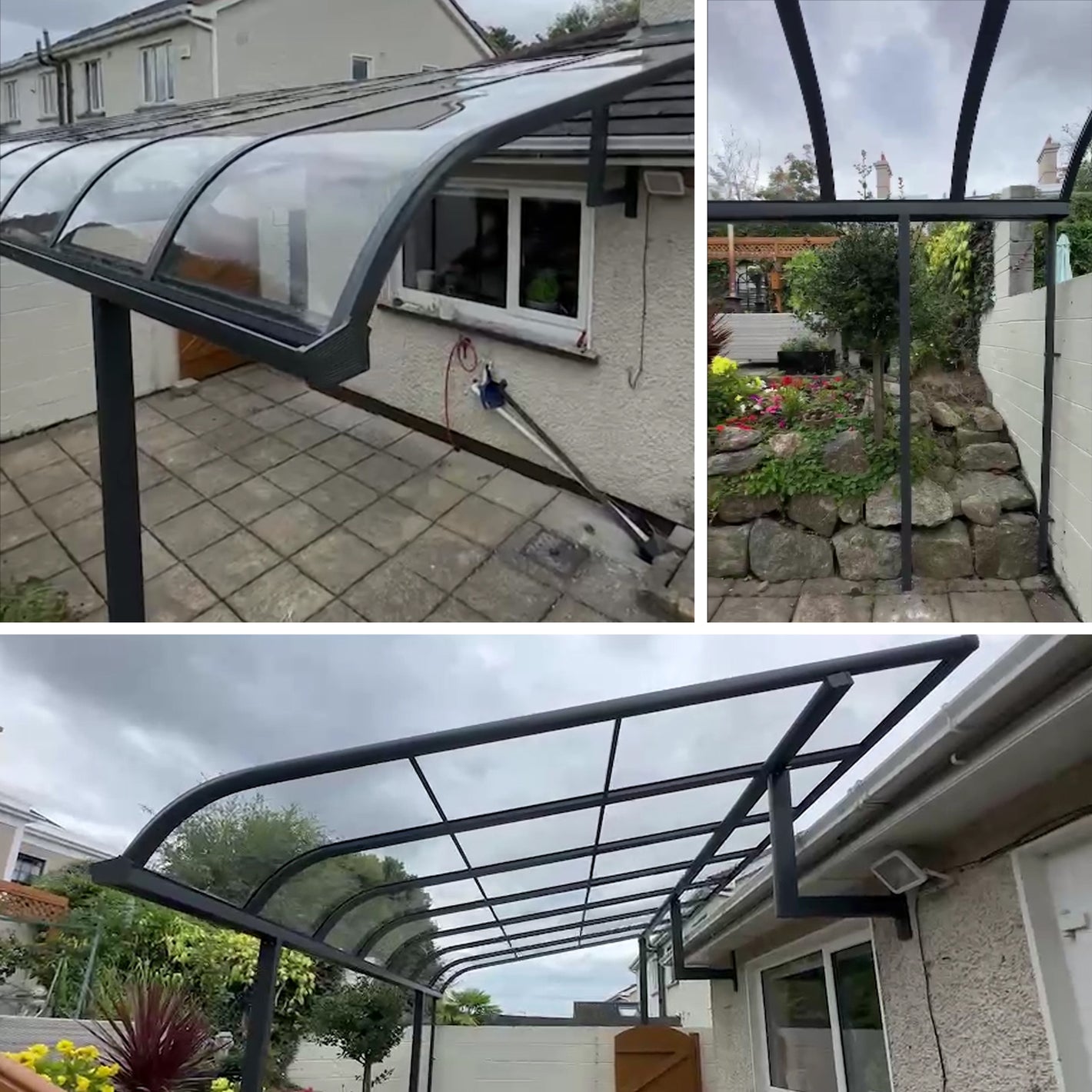 Aluminium canopy installed in Rathfarnham, Dublin 16
